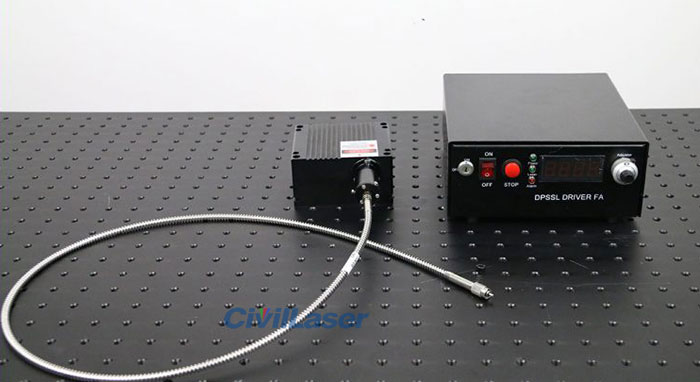 375nm 300mW Ultra-Violer Fiber Coupled Laser With Power Supply - Click Image to Close